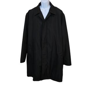 Michael Kors Black Jacket Mid Coat Removable Quilted Insulated Liner Men's 46R